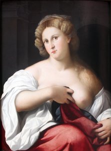 Portrait of a Young Woman with Bare Breast